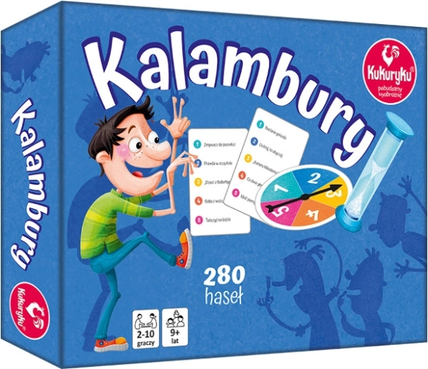 Charades – a family party game with categories and a wheel of fortune
