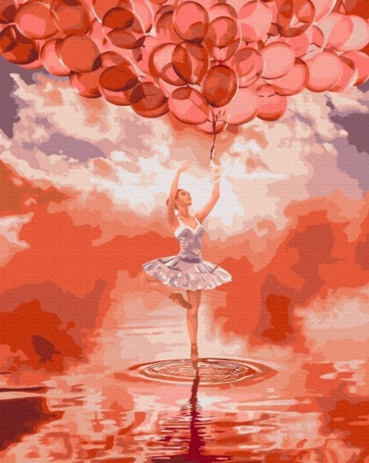 Paint by Numbers Canvas - Ballerina at Sunset