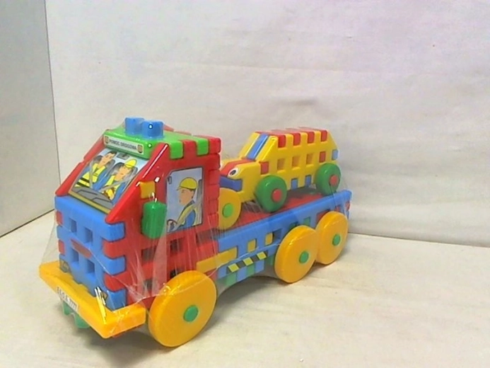 Tow Truck Building Set – Truck with Trailer