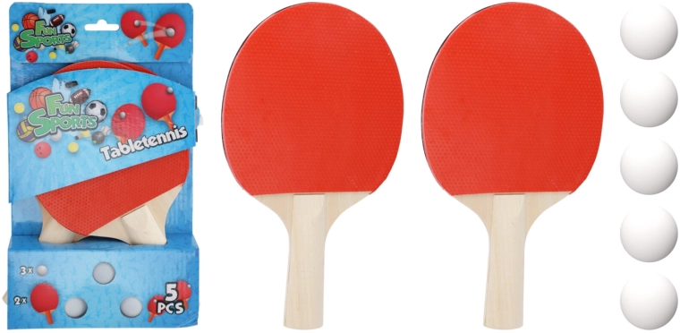 Tafeltennisset met 3 ballen