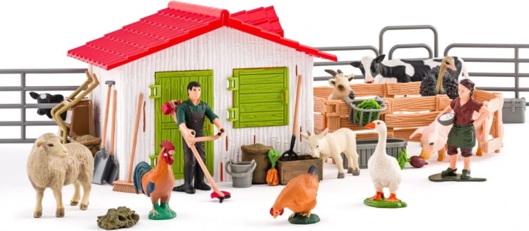 Faunica Ferme avec animaux – coffret de jeu