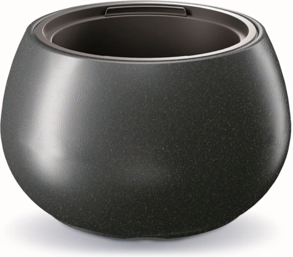 Bloempot Heos Eco Wood 37 cm antraciet