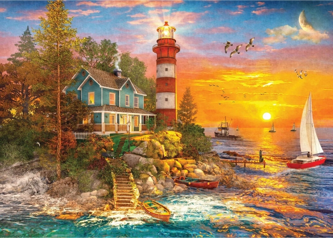 Puzzle phare sur l’île 500 pièces