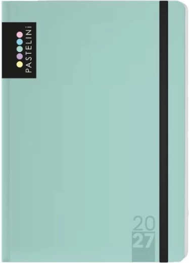 Pastelini weekly diary A6 2027 green