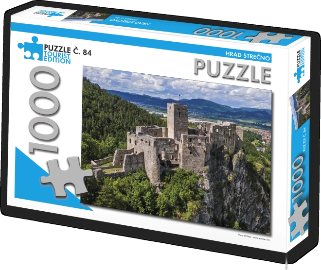 Puzzel Kasteel Strečno 1000 stukken - Toeristische editie