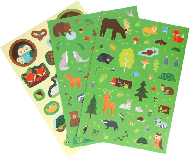More than 100 reusable stickers