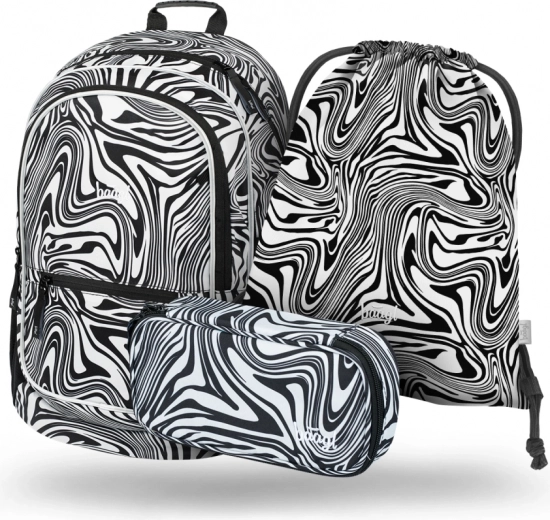 Ensemble Baagl sac à dos, trousse et sac Core Mixture