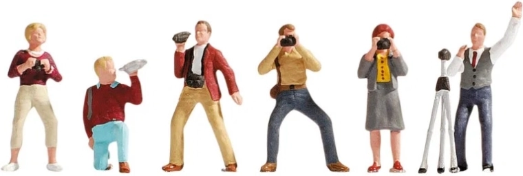 Noch set de figurines de photographes H0 (6 pcs)