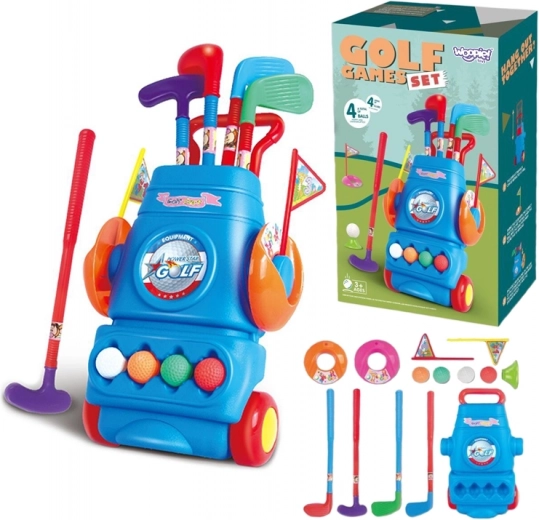 Children's Golf Set with Stand on Wheels Woopie