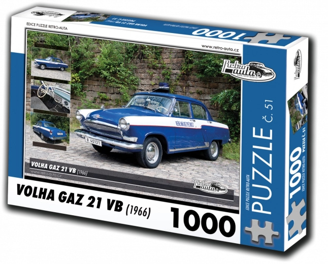 Retro-Auto Puzzle Wolga GAZ 21 VB 1000 Teile