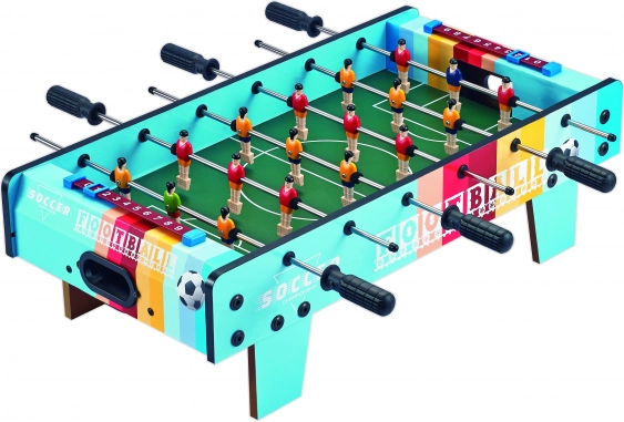 baby-foot de table en bois 60,5 × 30,5 × 18,5 cm