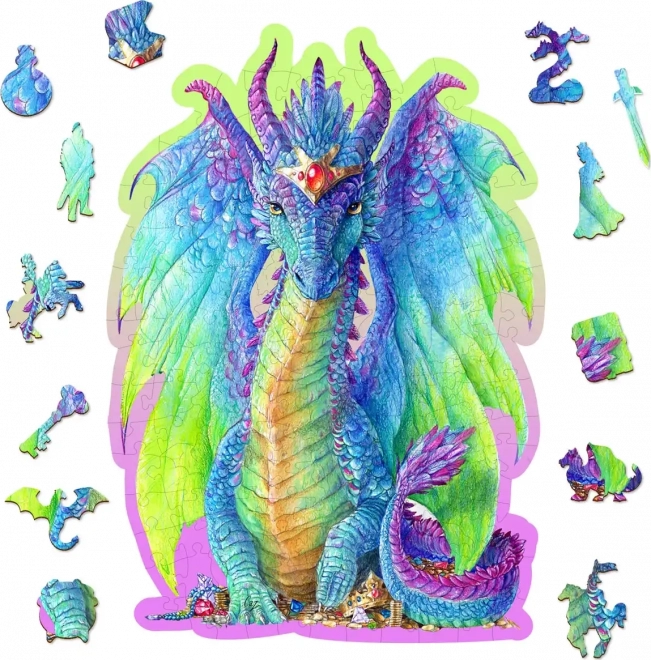 Wooden Puzzle Majestic Dragon 150 Pieces