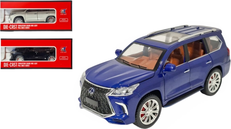 Die-cast model LEXUS LX 1:24 with light and sound