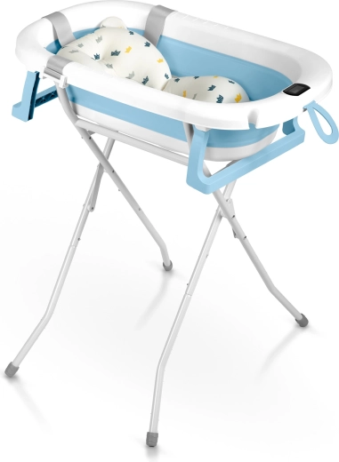 Bain confortable sans se pencher grâce au support pliable