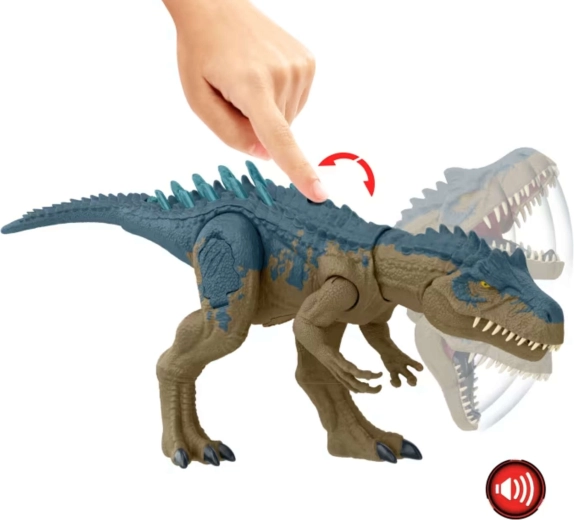 Attack action and opening jaws