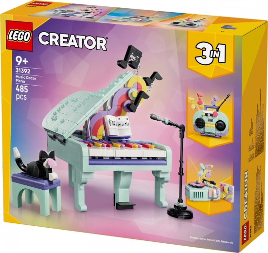 3 en 1 : piano, boombox ou tourne-disque