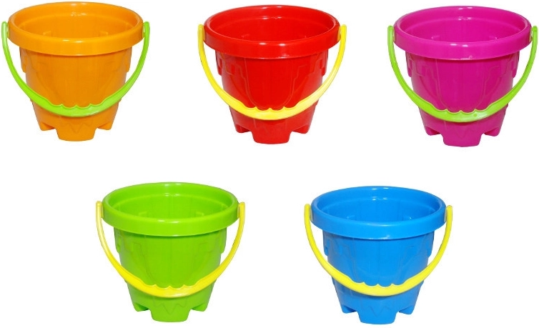 Plastic Castle Bucket – Kids’ Sand Pail