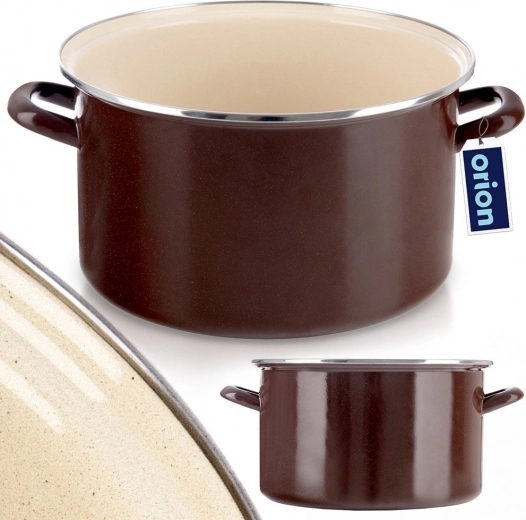 Duurzaam geëmailleerd staal met roestvrijstalen rand