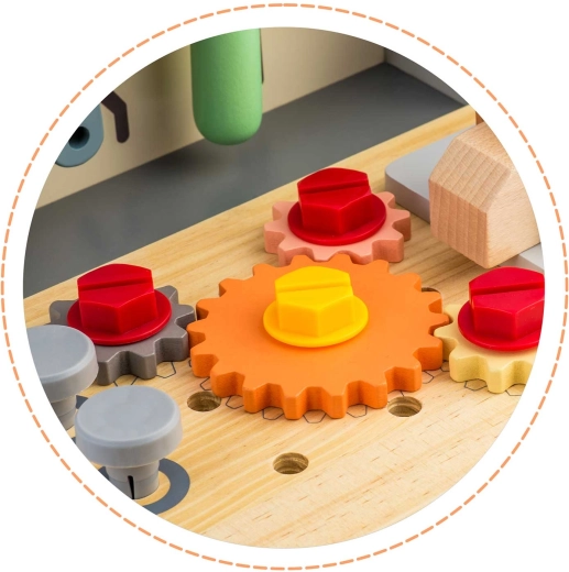 Roues dentées rotatives pour apprendre la cause et l’effet