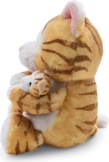 Soft tiger-striped plush and embroidered details