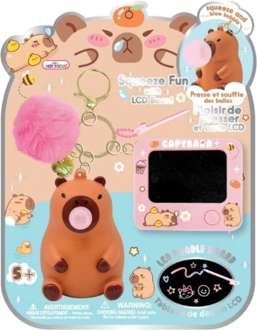 HOT FOCUS keychain with mini LCD – capybara