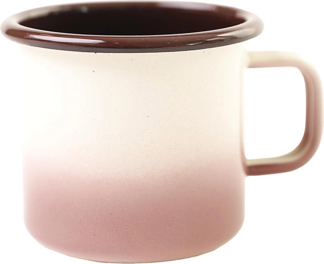 Enamel Mug Cappuccino 0.37 l, diameter 8 cm