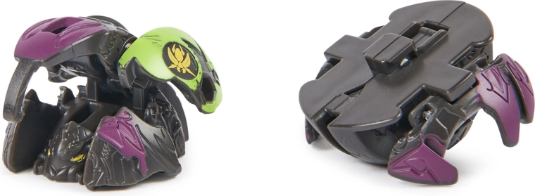 Transforms from a ball into a fighter in seconds