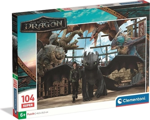 Clementoni SuperColor puzzle How to Train Your Dragon 104 pieces