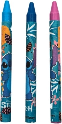 3 crayons de cire colorés inclus