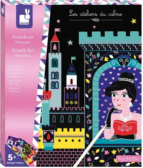 Scratch Art Card Set with Princesses – JANOD