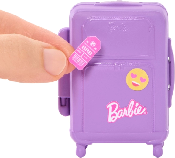 Suitcase and accessories for realistic travel play