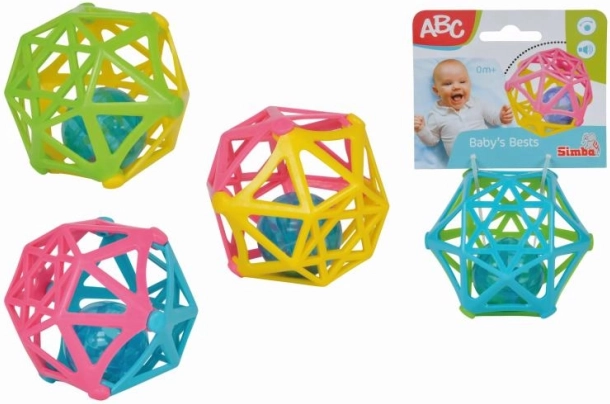 Boule à hochet douce pour les enfants en quatre couleurs