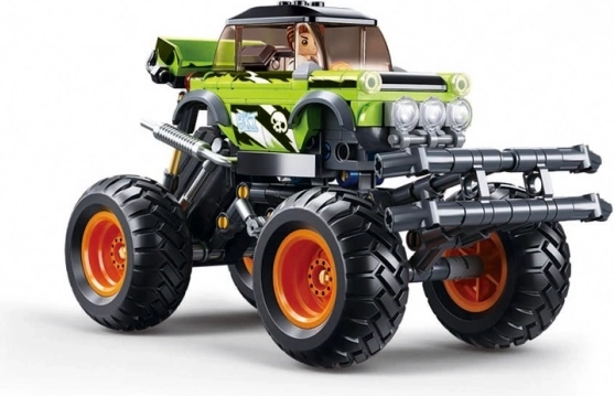 Sluban monster truck à rétrofriction Bigfoot Vert