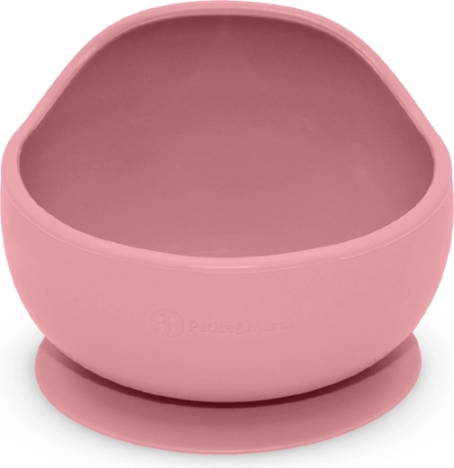 Petite&Mars silicone bowl with suction cup Take&Match dusty rose 6m+