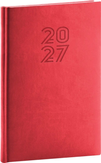 Notique Aprint weekagenda 2027 rood 15 × 21 cm