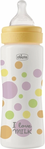 Biberon Chicco Perfect Easy 330 ml avec tétine en silicone à débit rapide 4m+ pour filles