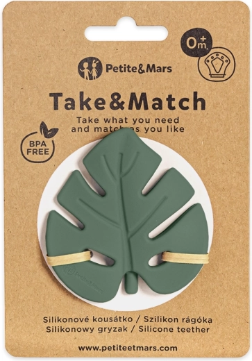 Petite&Mars Silikon-Beißring Take&Match Dusty Rose 0m+