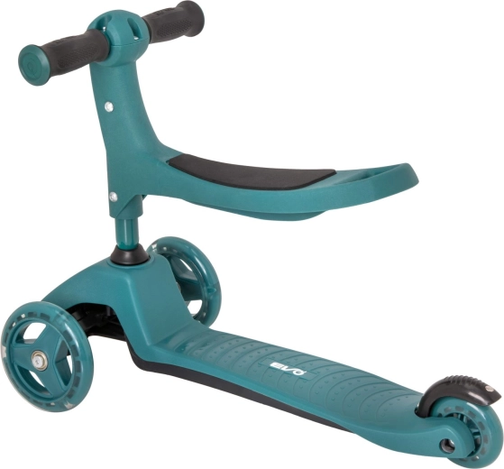 2-in-1: ride-on with seat and scooter