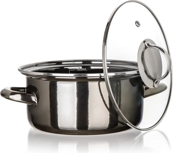 Glass lid for convenient cooking control