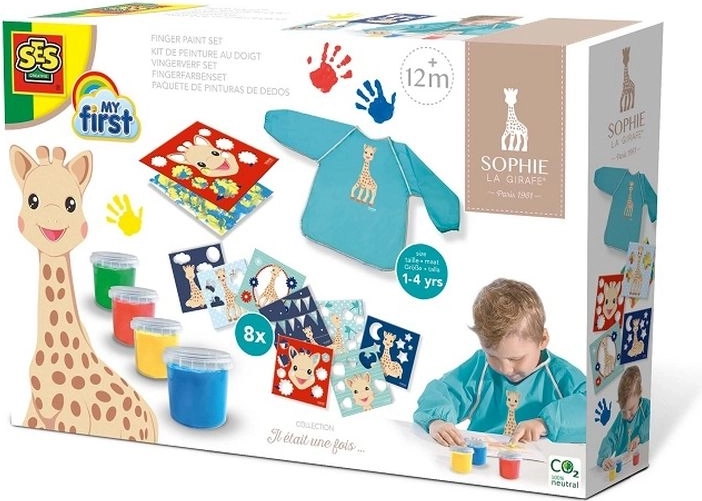 SES creatieve vingerverfset giraf Sophie