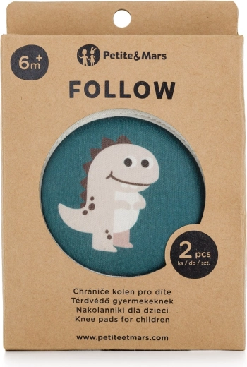Petite&Mars protège-genoux élastiques pour le quatre pattes Follow Misty Green