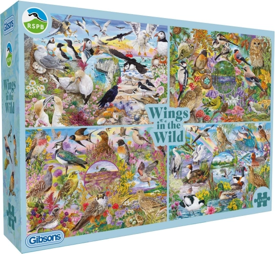 Gibsons RSPB Puzzle Wings in the Wild 4×500 pieces