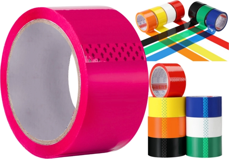 Pink acrylic packing tape 48 mm × 50 yd