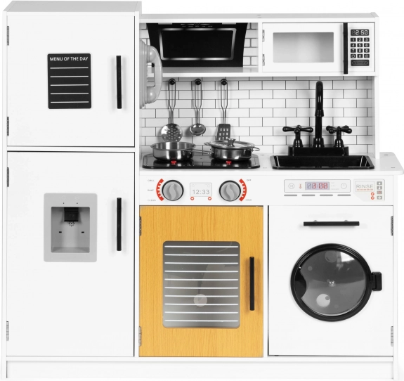 Große hölzerne Kinderküche mit Licht und Sound ECOTOYS