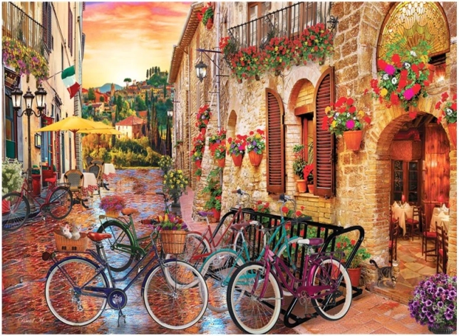 Puzzle En vélo à travers la Toscane 1000 pièces