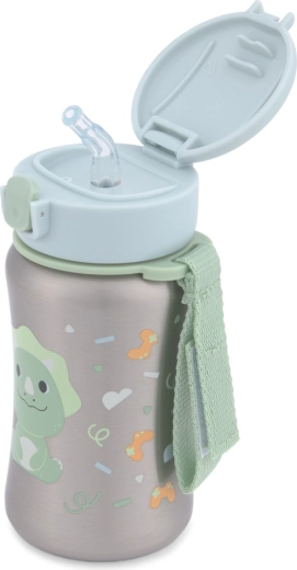 Couvercle rabattable hygiénique et paille pliable