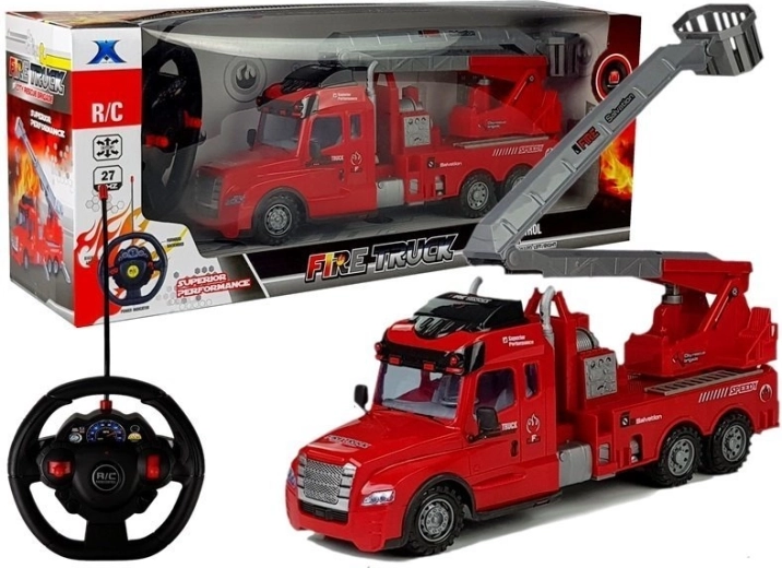 Remote-controlled mobile fire ladder
