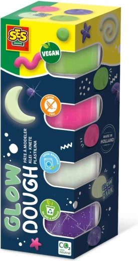 Glow-in-the-dark modeling dough Feel good 4 x 90 g