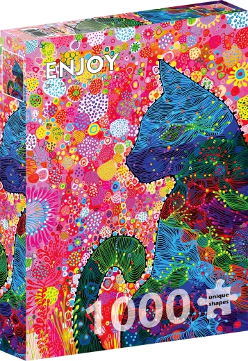 Puzzel Peinzende Kat 1000 Stukjes