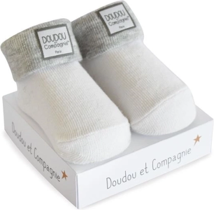 Cadeauset DOUDOU – universele baby­sokken 0–6 maanden